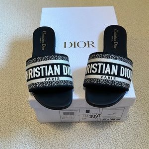 Authentic Dior Dway Slides